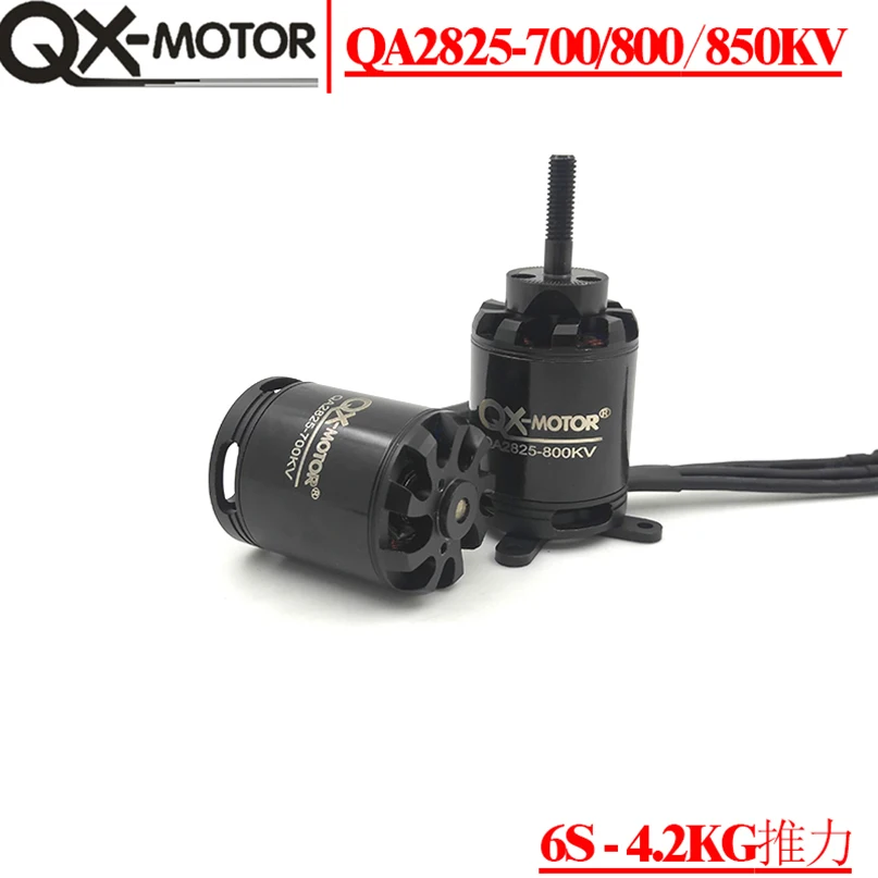 QX-MOTOR QA2825 бесщеточный двигатель 700KV 800KV 850KV CW CCW S 3-6 S Lipo 55A S/10 s 4 кг тяга для неподвижного крыла Самолет RC Квадрокоптер запчасти