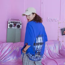 Жасмин Лето Улица все матч Смешные персонажи BF код в цифровой печати свободная длинная футболка