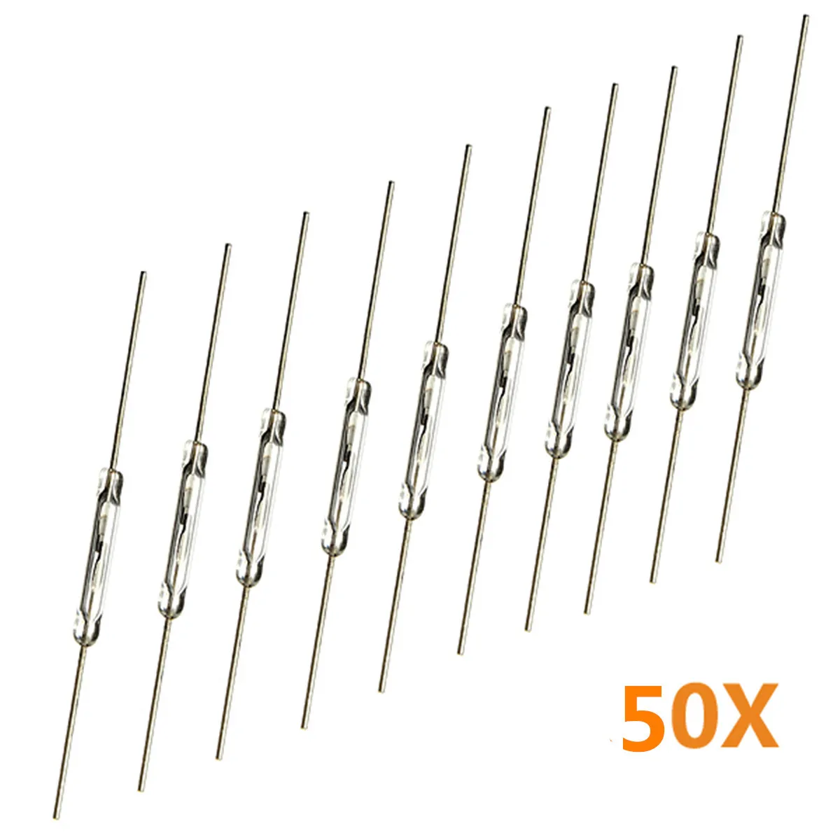 spesifikasi Tmoec 10 Pcs Reed Beralih Magnetic Switch 2*14 Mm Biasanya Buka Induksi Magnetik Switch