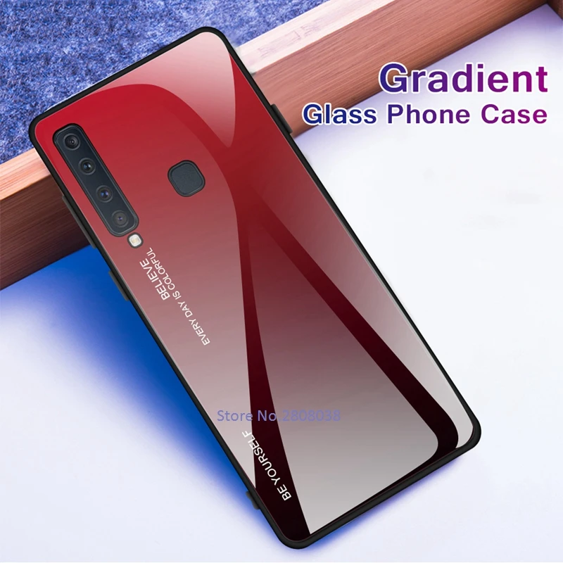 GerTong задняя крышка из закаленного стекла для Samsung Galaxy J4 J6 Plus J8 A9S A7 A6 A8 A9 2018 A5 2017