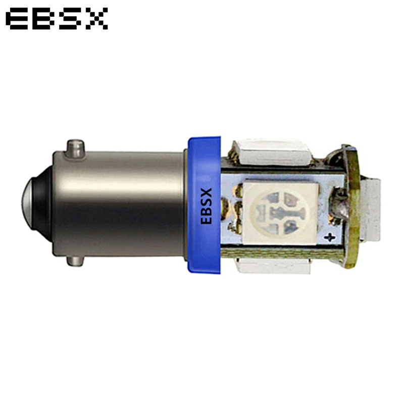 EBSX 10 шт 24V BA9S W6W 5050 5 SMD светодиодный лампы авто Клин Маркер СВЕТОДИОДНЫЙ автомобиль