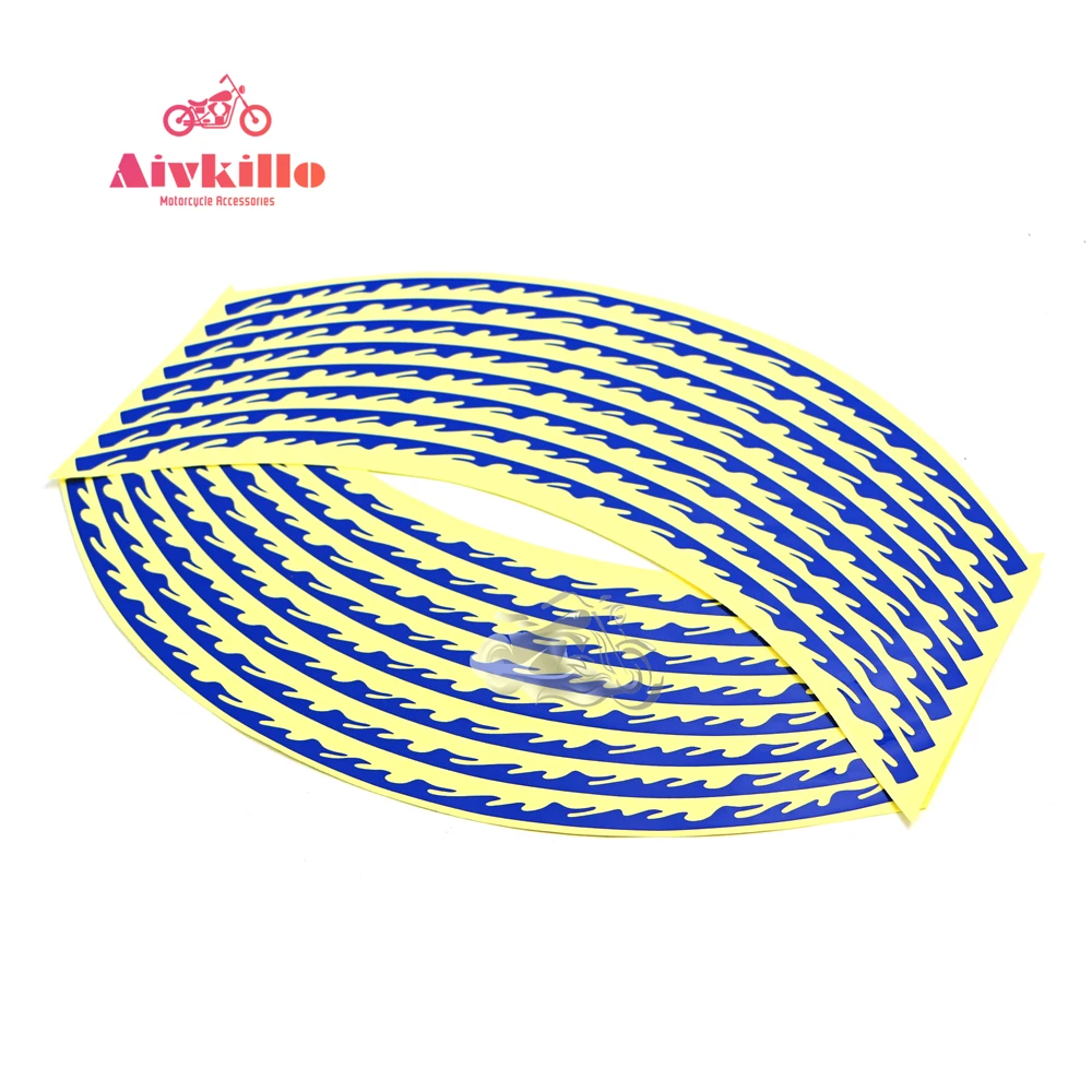 Car Motorcycle Wheel Rim Tape Stickers Vinyl Decals Fit For Honda Kawasaki Suzuki Yamaha Ducati BMW