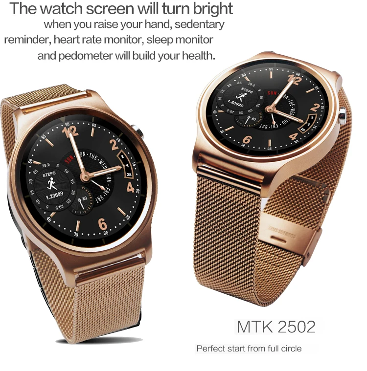 Congdi Original 100% fitness steel smart watch men Heart Rate Monitor Music with Color LED smart Clock For IOS Android