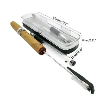 

2pcs Stainless Steel Cigar Needle Punch Cutter Portable Metal Puncher Travel Smoking Accessories