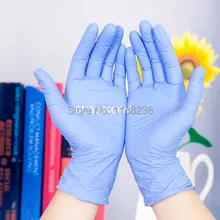 Высококачественные Одноразовые стерилизованные латексные перчатки для татуировки, 50 пар, светильник, синий, Размеры s m l xl, аксессуары для татуировки