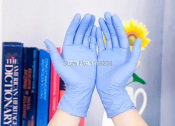 

High Quality Disposable Sterilized Tattoo Latex Gloves 50 pairs Light Blue S M L XL Tattoo Accesories Supply Free Shipping