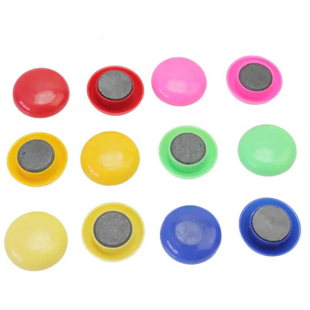 

24pcs/Set Round Refrigerator Fridge Magnets Whiteboard Magnetic Pin Buttons Sticker for Office School Home Room DIY Decoration