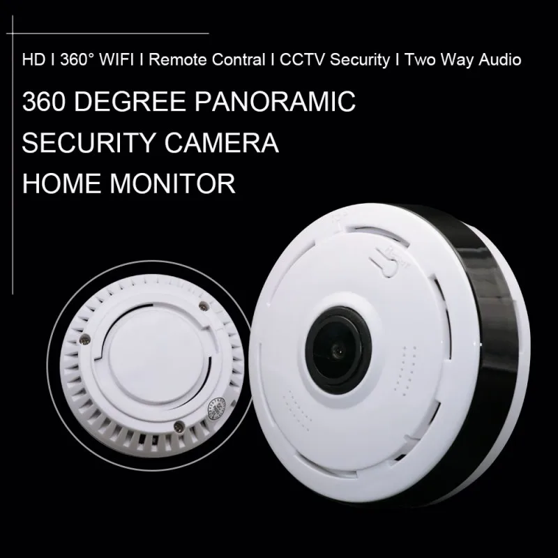 Panoramic 360 Degree 3D VR 1080P HD Wifi Smart Camera with Full View Fisheye Lens Night Vision & 2 Way Audio Intercom Free APP_12