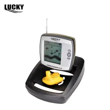 LUCKY рыболокатор профессиональные рыболовные инструменты сенсорная Лодка Sonar беспроводной датчик режим встроенный датчик температуры воды FF918