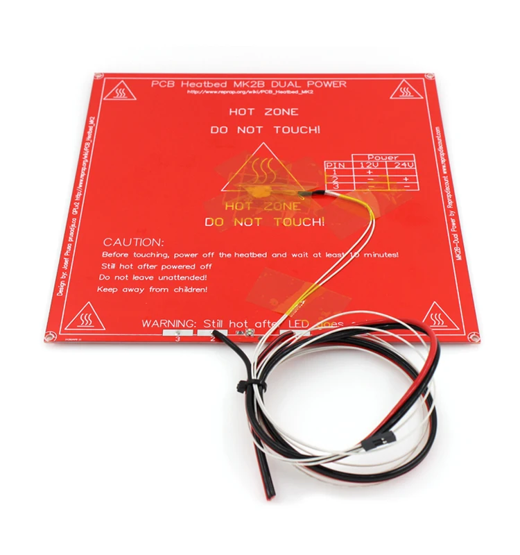 Детали для 3D-принтера MK2B с подогревом+ светодиодный+ резистор+ кабель+ 100K Ом термисторы печатная плата с подогревом с тремя цветами