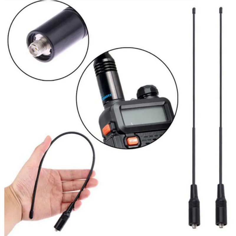 NA-771 SMA-Женская Двухдиапазонная 10 Вт антенна для Baofeng UV5R UV-82 SAUS Black | Мобильные
