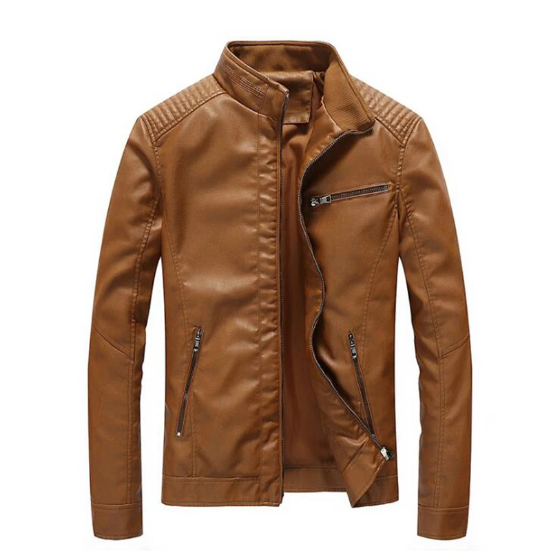 Brand Motorcycle Leather Jackets Men Autumn And Winter Leather Clothing Men Leather Jackets Male Business Casual Pu Coats