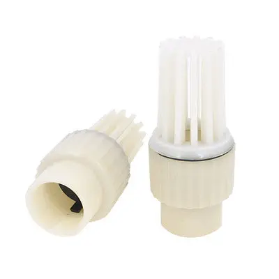

2 PCS Replacement 1.2" Thread Dia Plastic PVC Foot Bottom Valves  ZMM