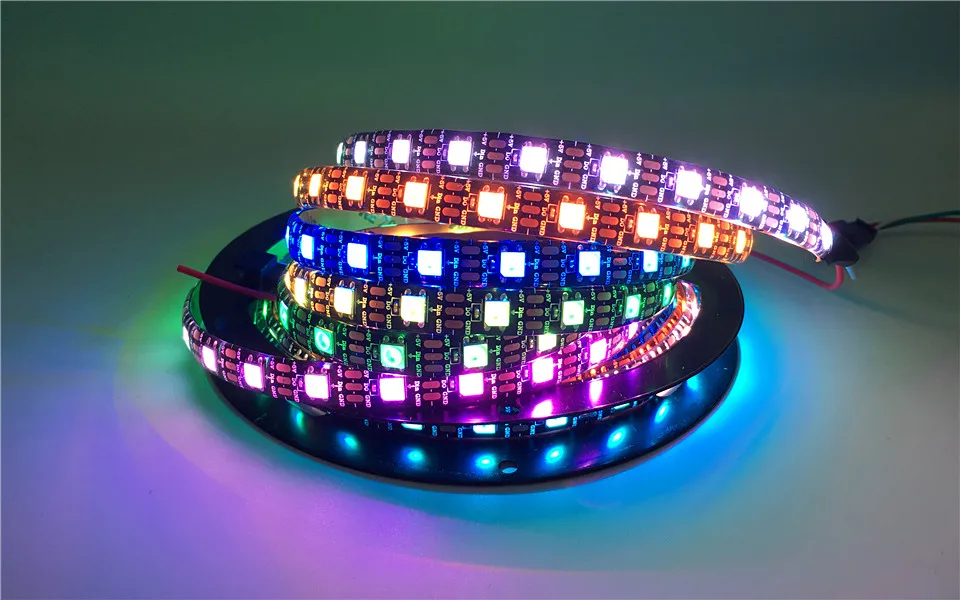 5 в 50 см 1 м 2 м 3 м USB WS2812B светодиодный пиксельный светильник SMD 5050 RGB Рождественская настольная декоративная лампа для телевизора фоновый светильник ing