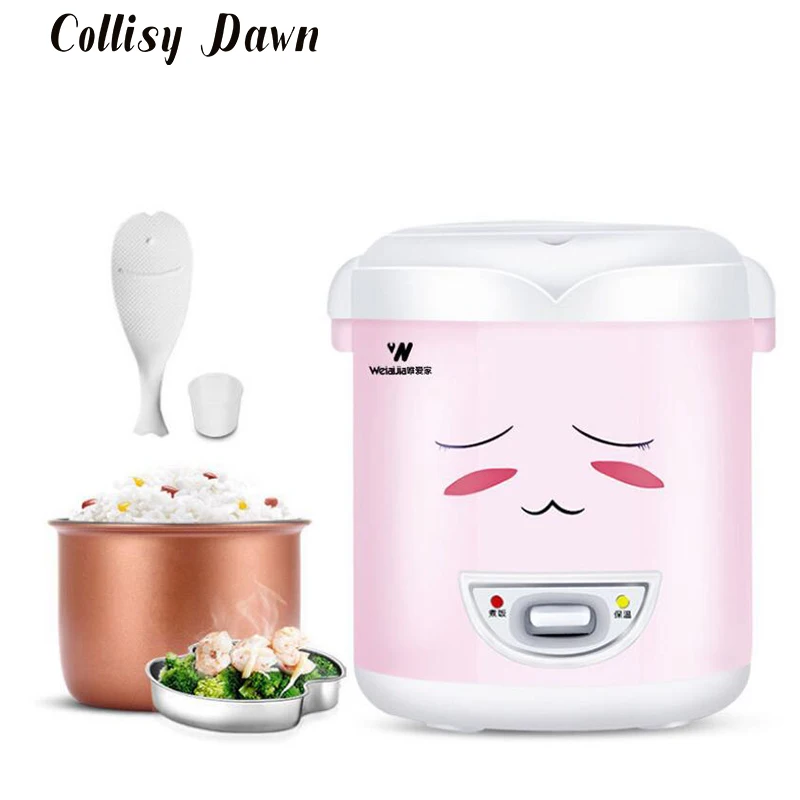 Collisy Dawn 1L Creative Aluminum Electric Rice Cooker 2 3 People Use