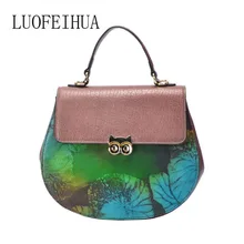 Натуральная кожа женские сумки для женщин Новая модная сумка брендовая сумка женская дизайнерская сумка седельная сумка