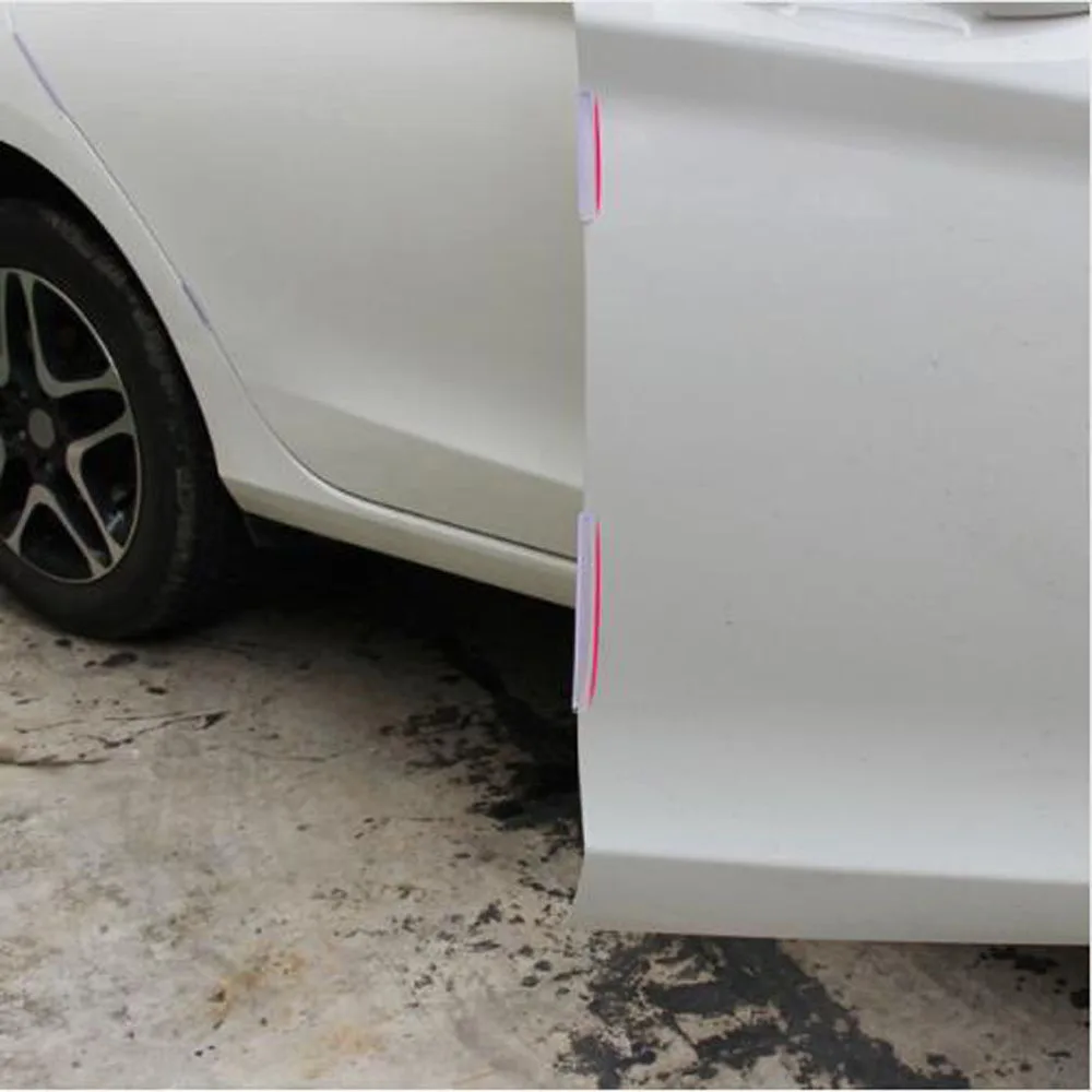 

Car Door Edge Guards Trim Molding Protection Strip Scratch Protector Set For Chevrolet cruze Hyundai Solaris Fiat 500 500C 500L