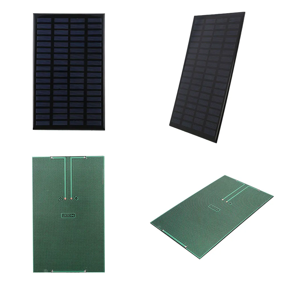Portable 2.5W 18V Silicon Solar Charging Panel Home DIY Mini Solar Panel Module Solar Cell Charger 120x194mm Portable 2.5W 18V Silicon Solar Charging Panel Home DIY Mini Solar Panel Module Solar Cell Charger 120x194mm