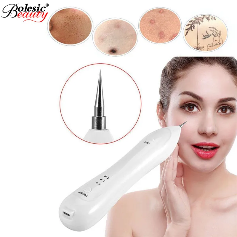

Theo New Pen Mole apparatus for removal of tattoos Needle Sweep Spot Mole Plasma Point Machine 1 Set White plasma pen
