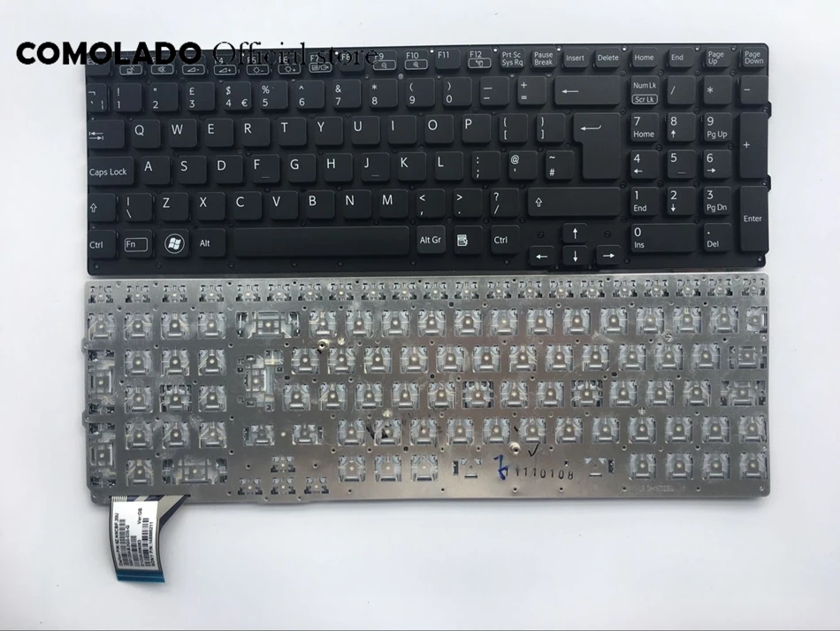Английская клавиатура для ноутбука SONY VAIO VPCSE VPC-SE черная британская раскладка
