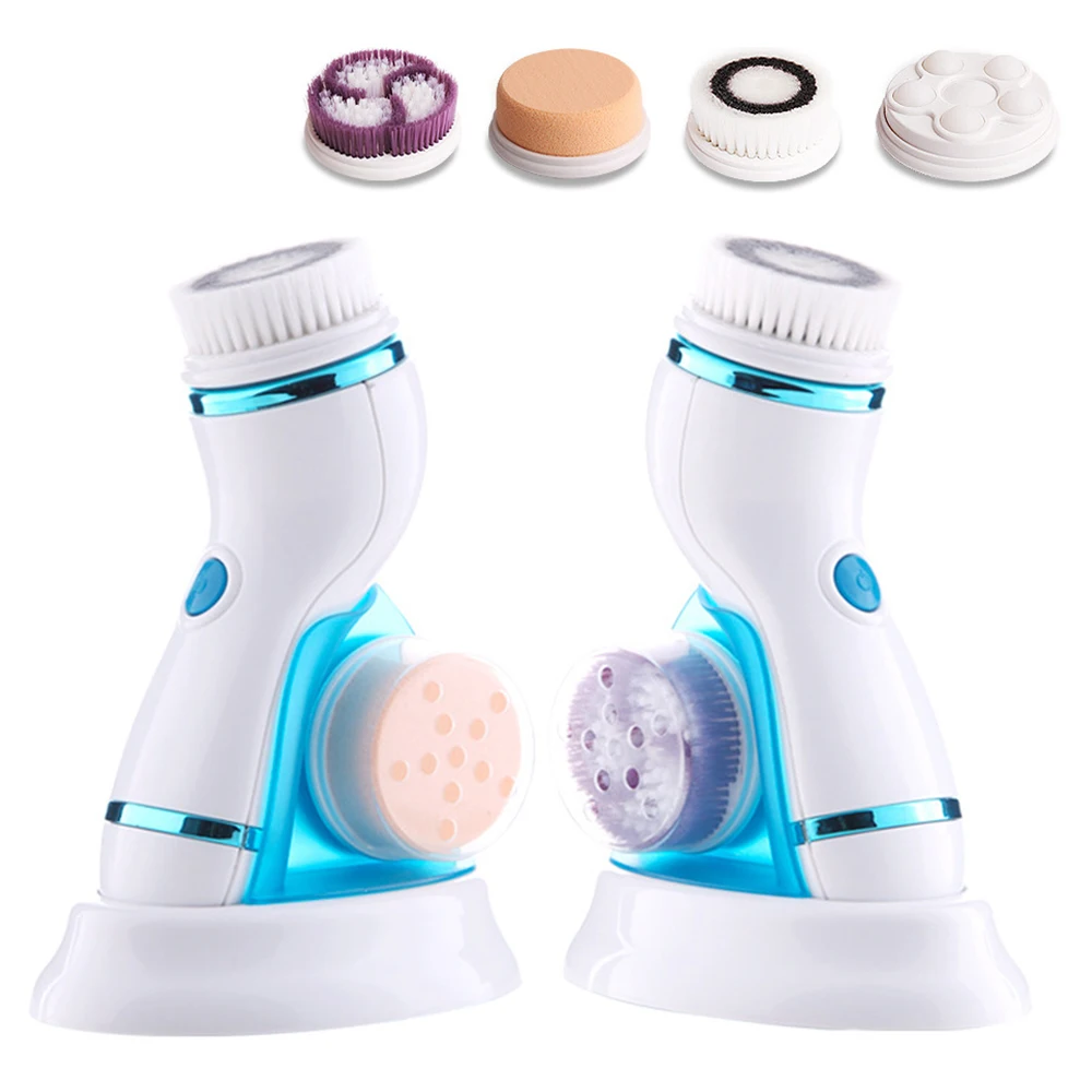 

Multifunction Electric Rotating Face Brush Vibrate Waterproof Blackhead Removal Facial Washing Cleansing Machine Skin Care Tool