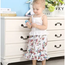 Для малышей и детей постарше, футболка Летняя Одежда для девочек, комплект из 2 предметов без рукавов топы свободные штаны Одежда для детей