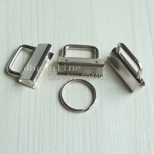 25 Sets Key Fob Hardware keychain Split ring for wrist Wristlets Cotton 1.25" 32mm Keyring | Дом и сад