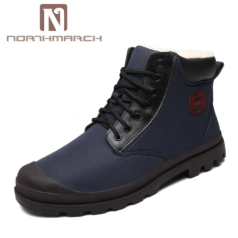 

NORTHMARCH Snow Boots Men New Arrivals Keep Warm Mens Winter Shoes Lace-Up Work Shoes Scarpe Uomo Invernali Botas De Neve Homens