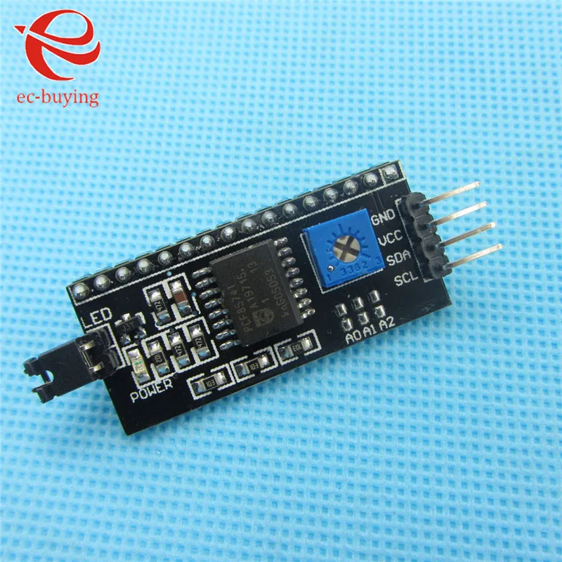 

IIC / I2C / Interface LCD1602 Adapter Plate 2.5V-6V LCD 1602 2004
