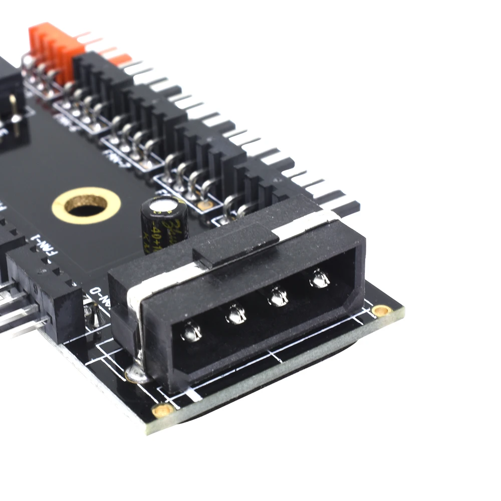 TISHRIC 1 to 10 4Pin Fans 12V 4Pin Sata Power Suppply Molex Hub Splitter PC Pwm Cable Cooler Cooling Adapter For Computer Mining