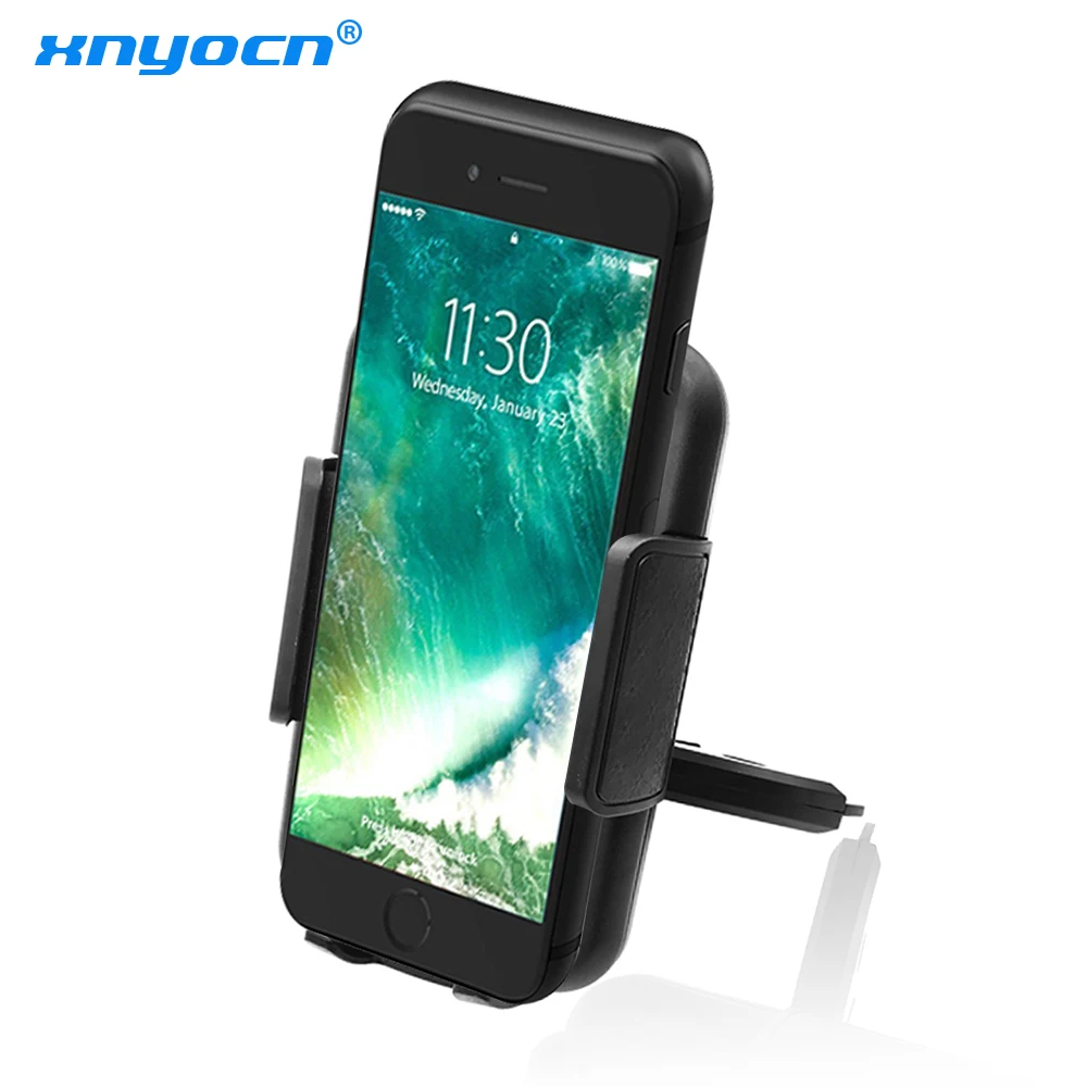 

360 Rotation CD Slot Car Holder Universal Phone Holder Car Mount Holder Stand for IPhone 7 Mobile Phone Holder Stand for Samsung