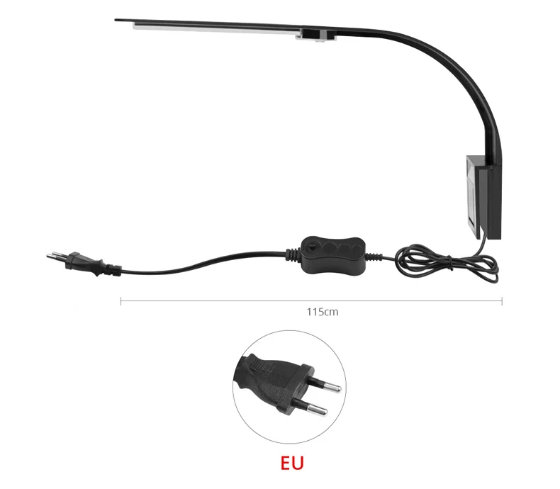 Светодиодный ночник для аквариума, 10 Вт, 220 В, ночник с зажимом для дома, подсветка для аквариума, лампа для водных растений, люсис привело Nachtlampje