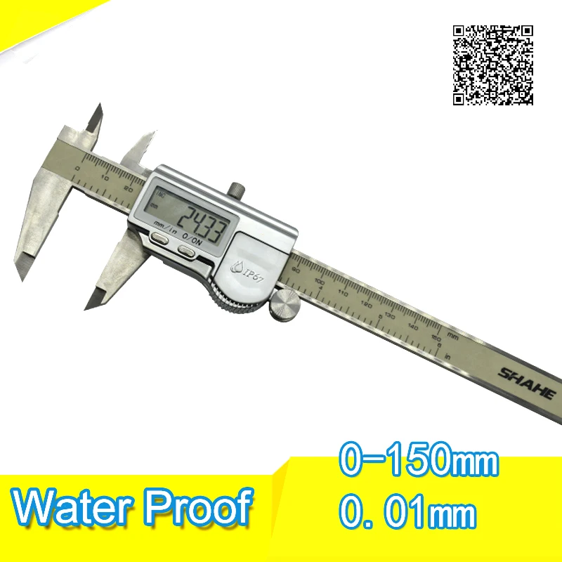 ФОТО Freeshipping SHAHE Digital caliper IP67 0-150mm  HIgh qulity waterproof caliper