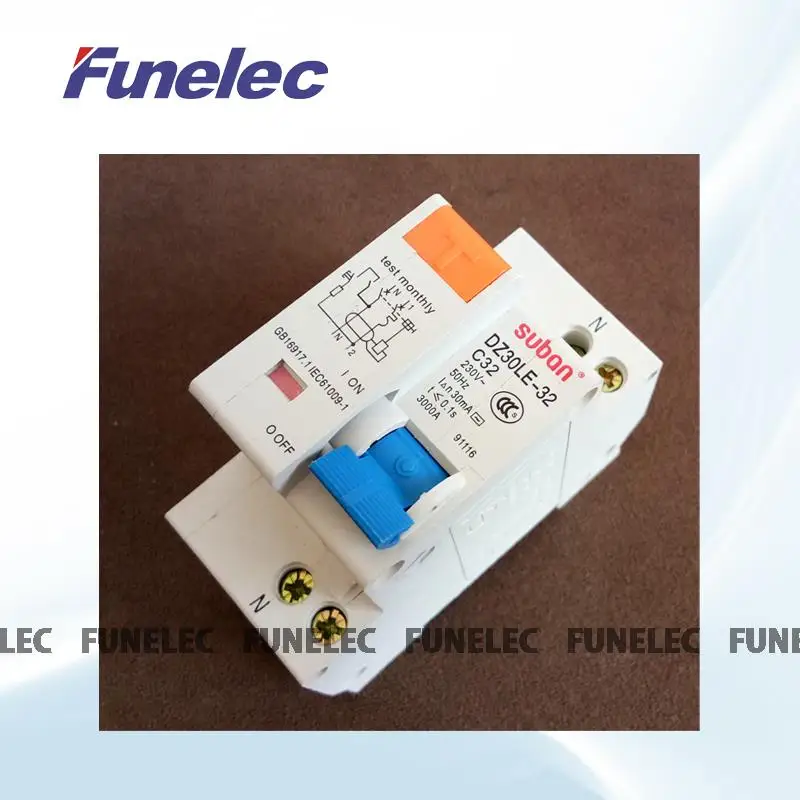 

DPNL 6A 230V~1P+N Residual current Circuit breaker with over current and Leakage protection RCBO