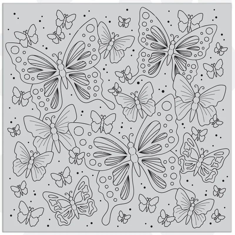 

butterfly background Transparent Clear Stamps/Seal for DIY scrapbooking/photo album Decorative clear stamp sheets