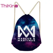 Thikin Marcus And Martin Casual Sack Drawstring Bag for Women Travel Backpack Toddler Softback Lady Beach Mochila DrawString Bag