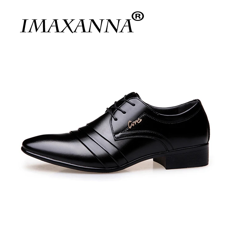 IMAXANNA/Высококачественная брендовая мужская кожаная обувь; мужская модельная обувь; модная деловая Мужская Свадебная обувь
