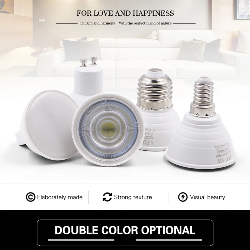 

LED COB Downlight 6W 220V 240V 260V Recessed LED Spot Light 2835 lamp beads lumination Indoor Decoration Ceiling panel light