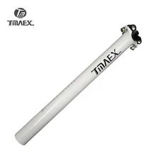 TMAEX-белый логотип углерода подседельный штырь волокна велосипед MTB/дорожный велосипед Подседельный штырь велосипед двойной ногтей подседельный штырь Seattube 27,2/30,8/31,6*350/400 мм