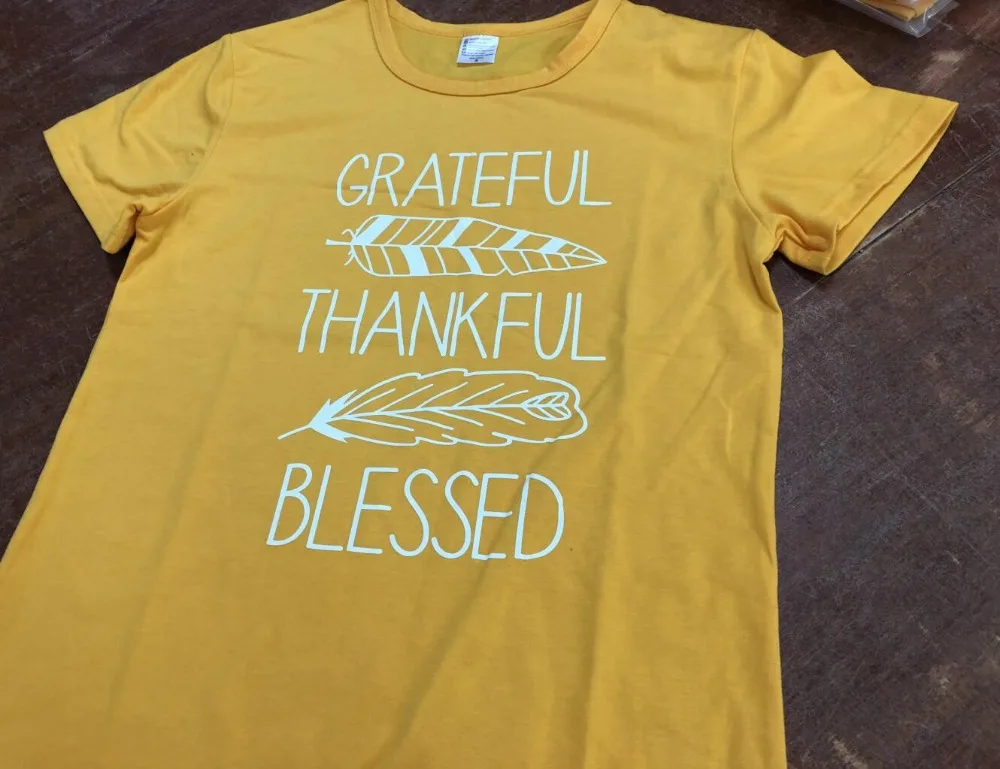 Grateful TShirt,Womens Gold Grateful Tee,Grateful Thankful Blessed Top,Womens Gratitude Tees,Thanksgiving Shirts,I Am Grateful Shirt