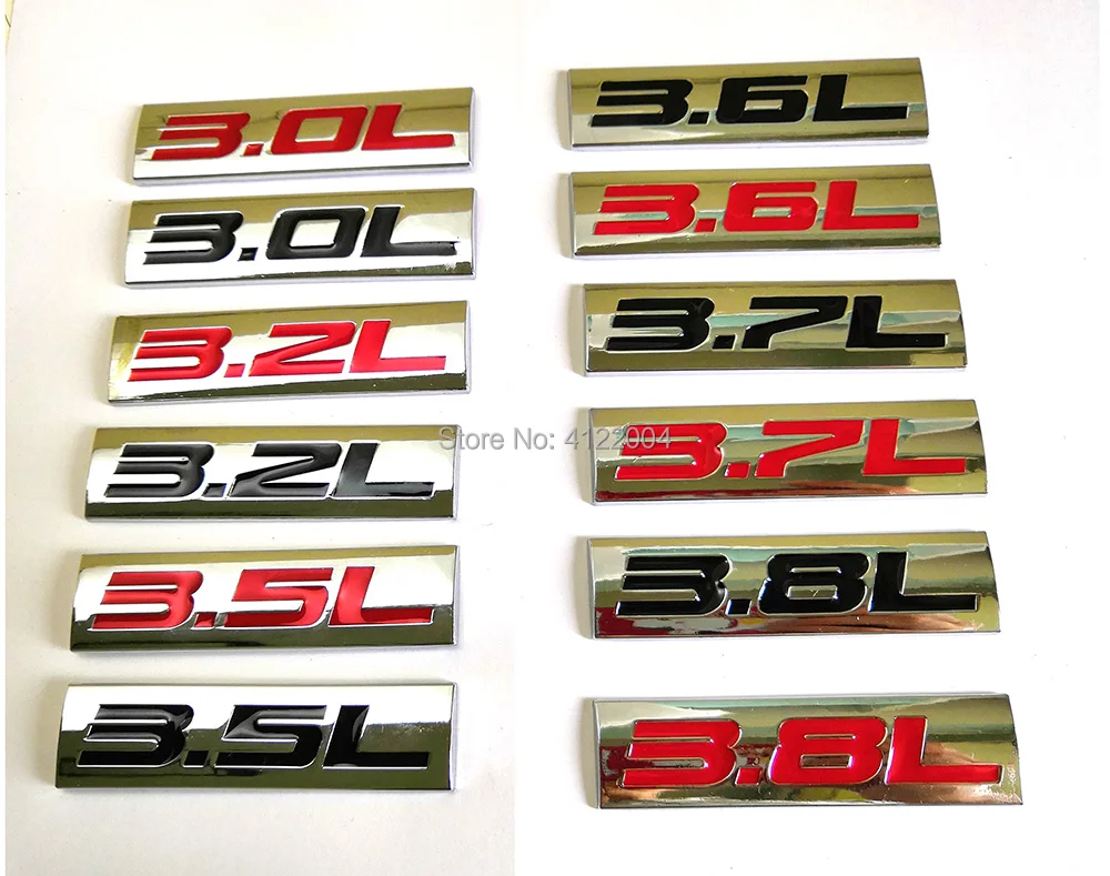

3.0L 3.2L 3.5L 3.6L 3.7L 3.8L Energy Emblem Trunk Sticker Decal For PEUGEOT CITROEN Renault LADA LIFAN OPEL SAAB SEAT