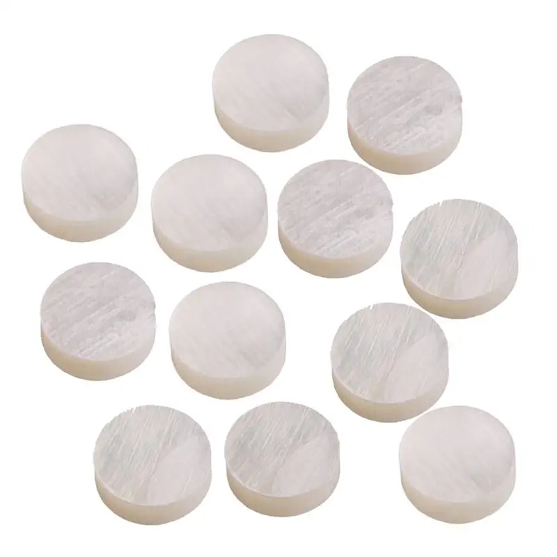 

12 White Mother of Pearl Luthier Dots Inlay Fret Side Marker 6mm