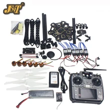 JMT Сделай Сам» для rc-дрона полный набор 6 осевой самолет комплект с HMF S550 Рамка 6 м Радиолинк с GPS и APM 2,8 полет Управление AT10 дистанционного Управление