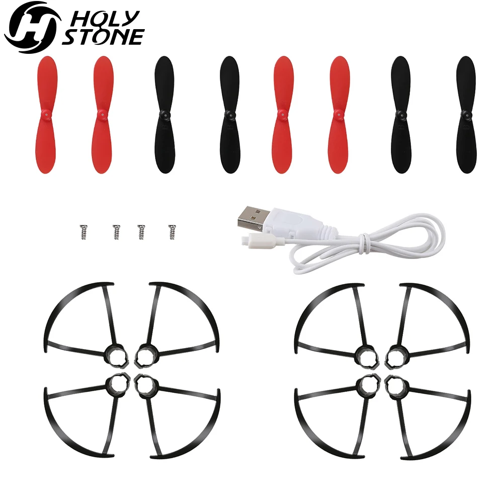 

Holy Stone HS190 RC Drone Quadcopter Spare Parts Crash Pack(2 Spare Blades Sets+ 2 Propeller Guard Sets+ 1 Charging Cable)