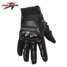 PRO-BIKER Мужчины Женщины Гонки На Мотоциклах Перчатки Мотокросс Off Road Dirt Bike Guantes Luvas Подлинная Козья Кожа Полный Перчатки Пальцев