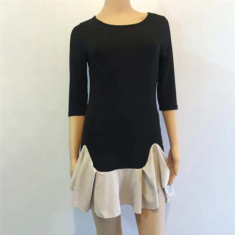 Весенние женские платья 2020 повседневное свободное лоскутное мини платье с
