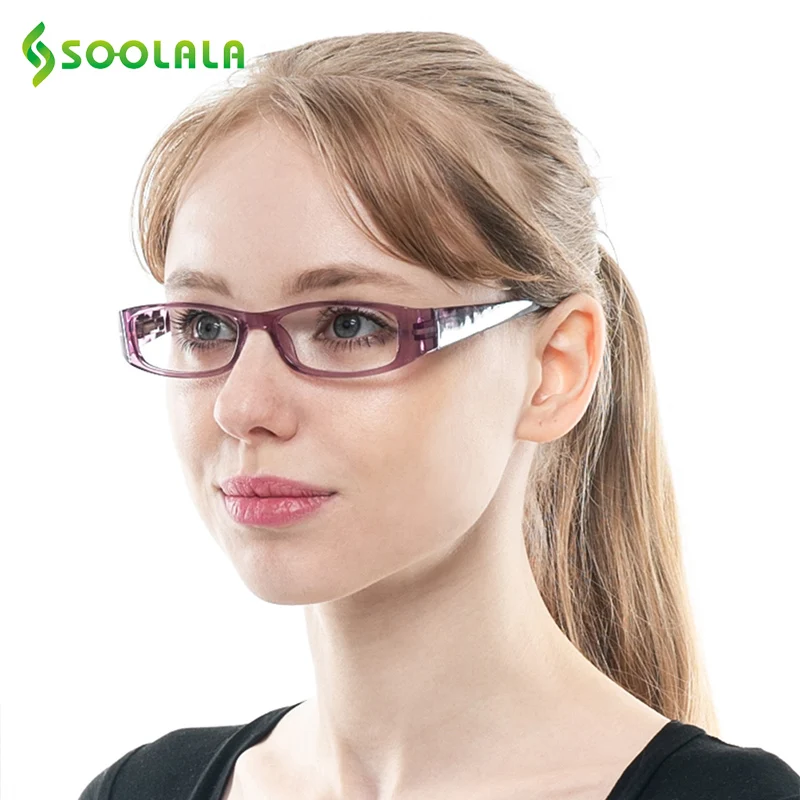 SOOLALA Пресбиопия очки для чтения для женщин и мужчин весенние петли Стразы очки для чтения+ 1,0 1,25 1,5 1,75 2,0 2,5 3,0 3,5 4,0