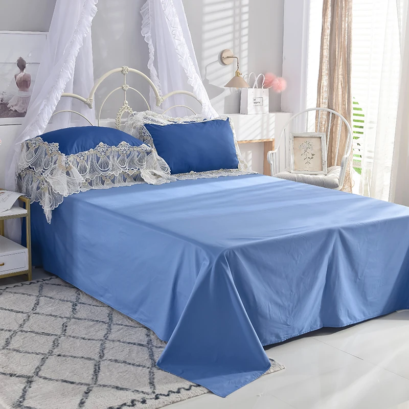 Waliicorners Super soft washed silk Bedding Set Duvet Cover Sheet/fitted sheet Pillowcase King Queen Size lace Bed Linen 44 DSC_0962