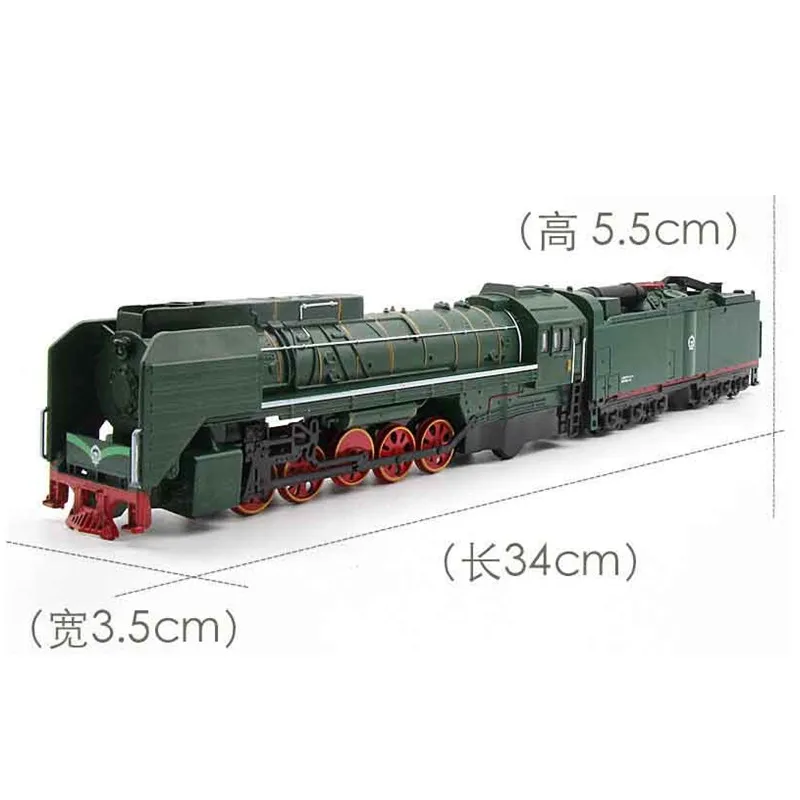 Beste Stoom Trein Diesel Locomotief One Size Legering Model speelgoed auto Pull Back Geluid Licht Model speelgoed voor kinderen