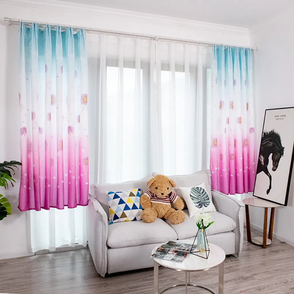 

Gacsidy Store 1Pcs 200Ч100cm Curtain Window Curtain Drape Panel Shading Scarf Valances Modern bedroom Living Room Curtains